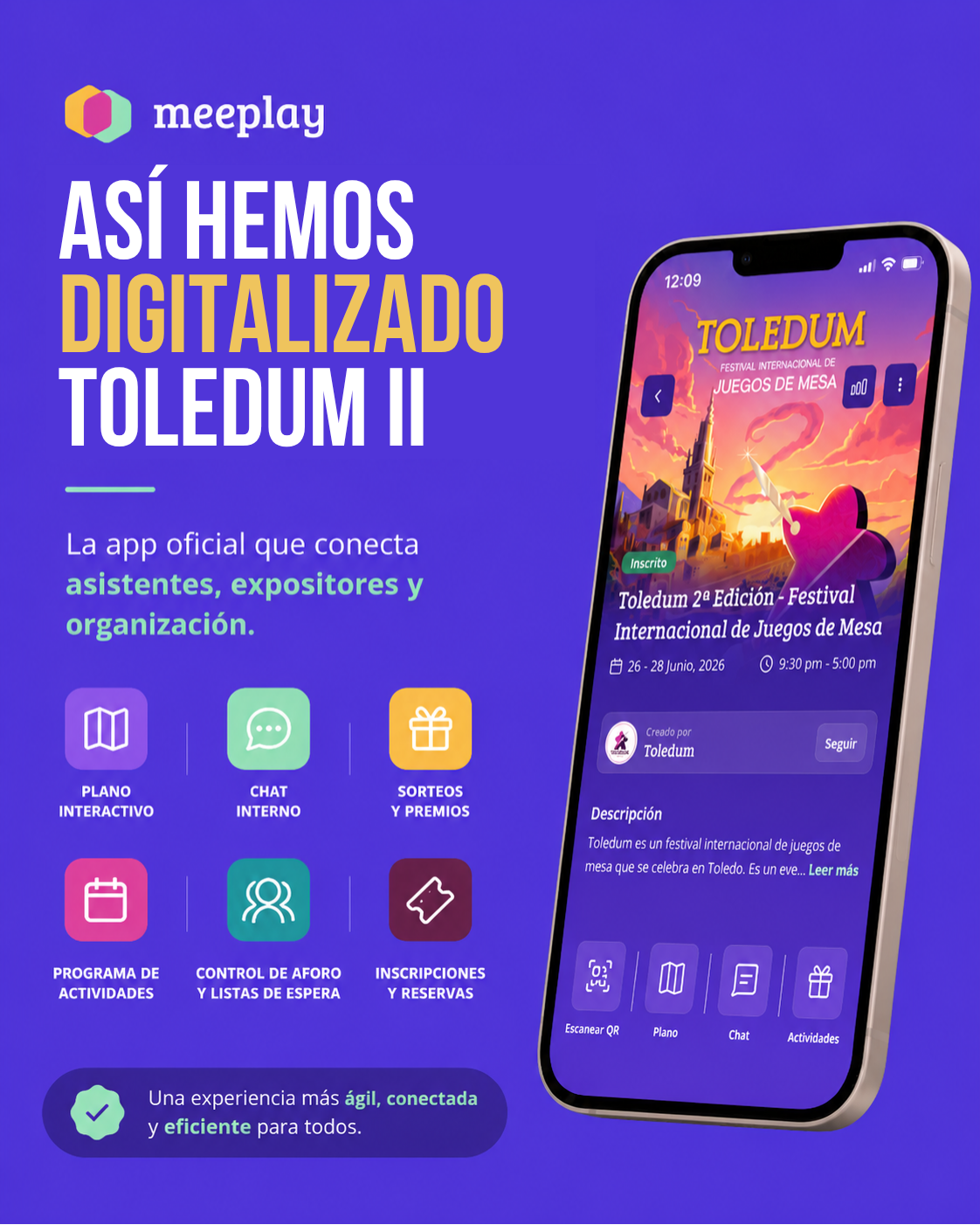 Cómo Meeplay ha digitalizado Toledum II, el Festival Internacional de Juegos de Mesa de Toledo